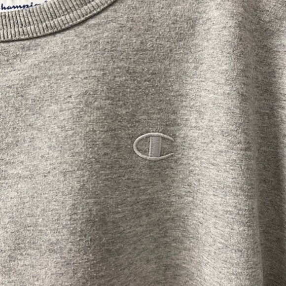 Unisex Size Large Champion Vintage 90s Gray Sweatshirt - Picture 3 of 8